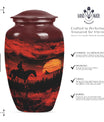 cowboy urn for cremation ashes