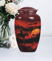 cowboy urn for cremation ashes