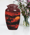 cowboy urn for cremation ashes