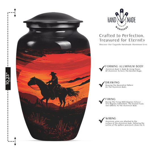 cowboy urn for ashes