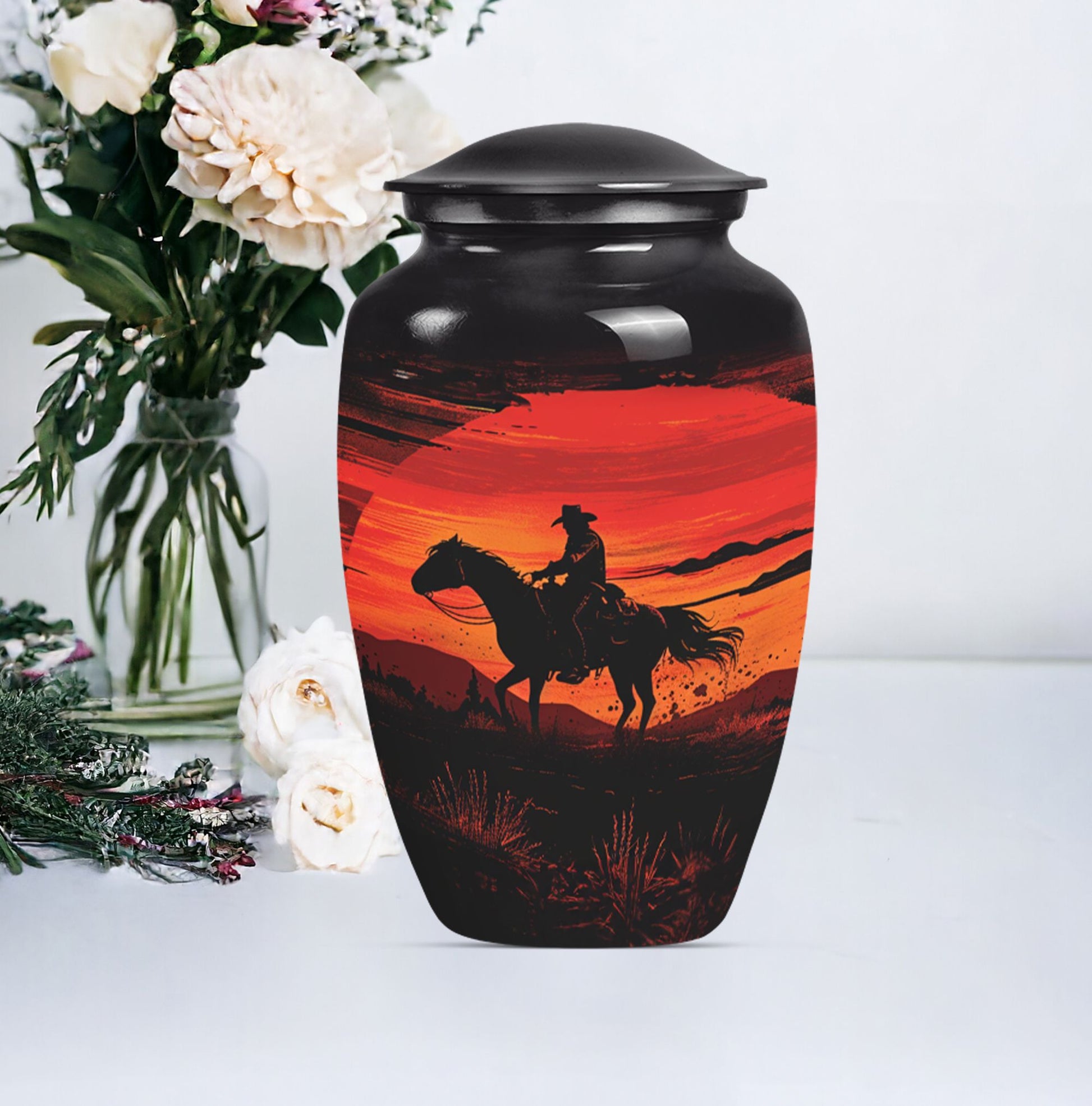 cowboy urn for ashes