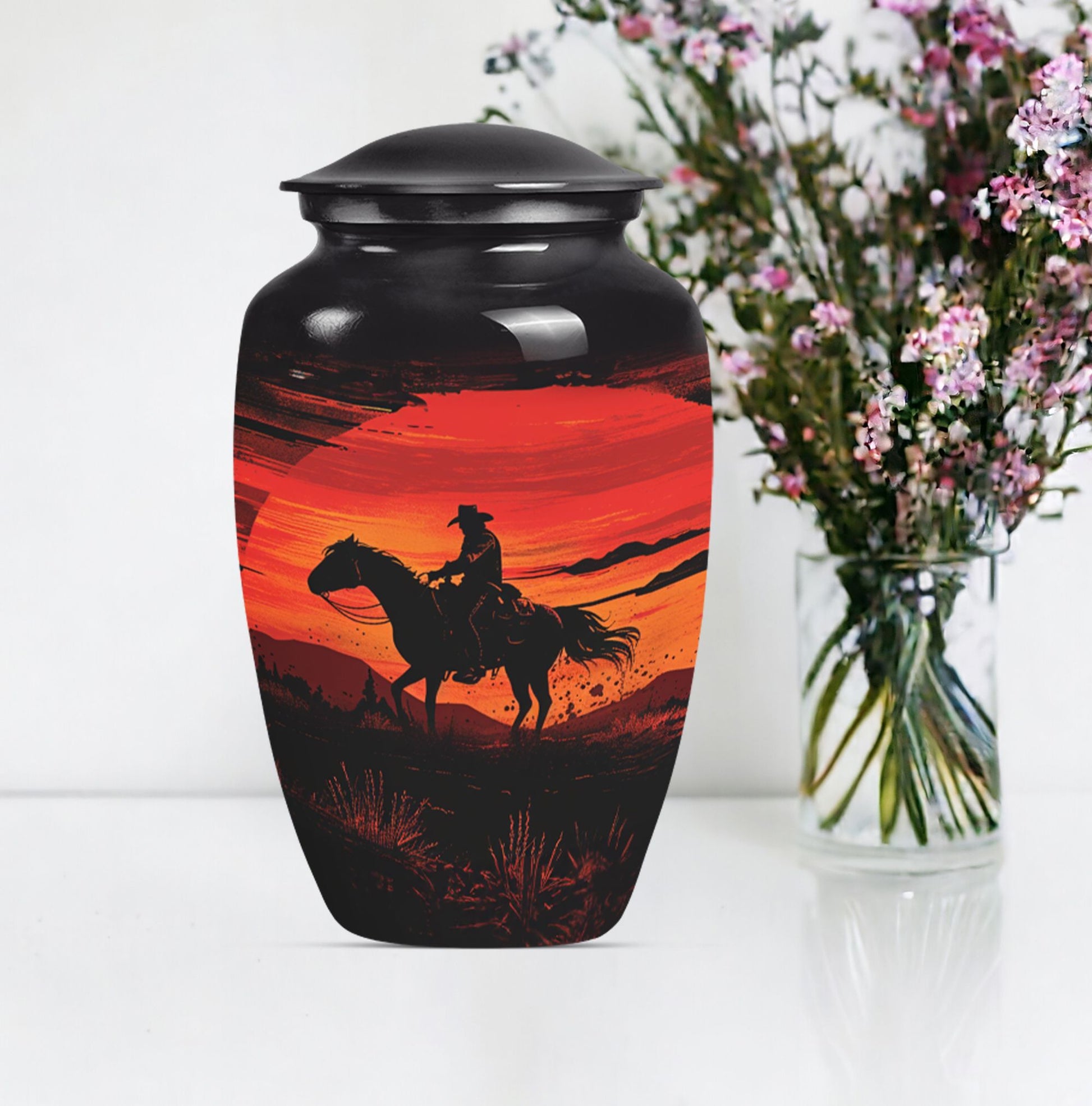 cowboy urn for ashes