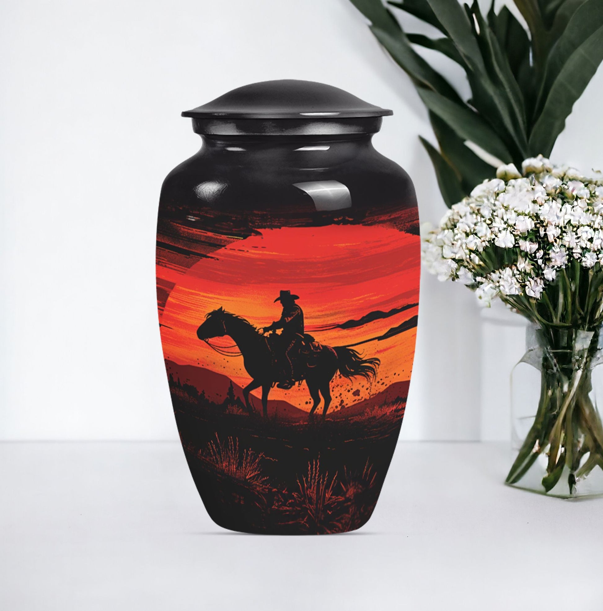 cowboy urn for ashes