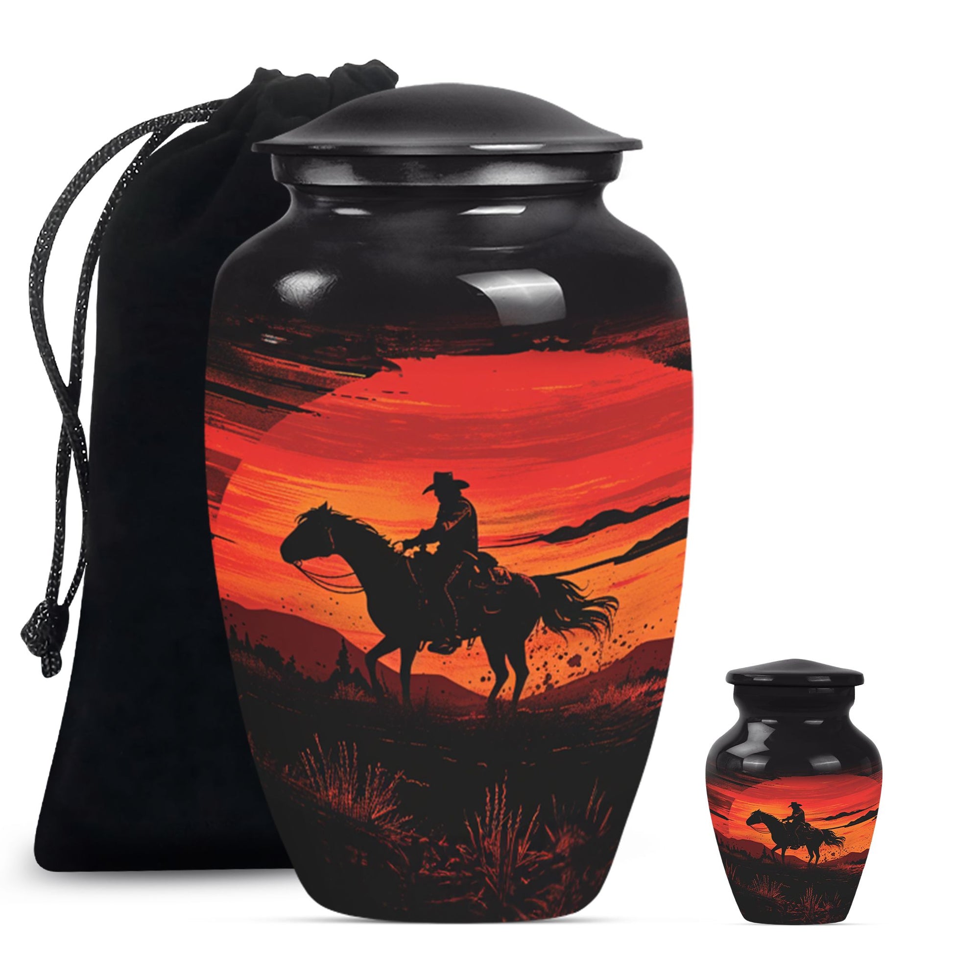 cowboy urn for ashes