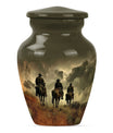 10-inch classic cowboy urn made butterfly theme 