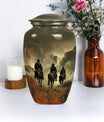 10-inch classic cowboy urn made butterfly theme 