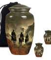 10-inch classic cowboy urn made butterfly theme 