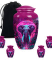 Mamoth Theme Large Urn With 4 Keepsake Urn