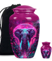 Mamoth Theme Large Urn With 1 Keepsake Urn