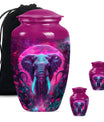 Mamoth Theme Large Urn With 2 Keepsake Urn