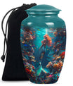 Mermaid Theme Large Urn 10 Inch