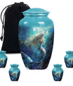  funeral urn with butterfly design,