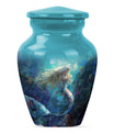  funeral urn with butterfly design,