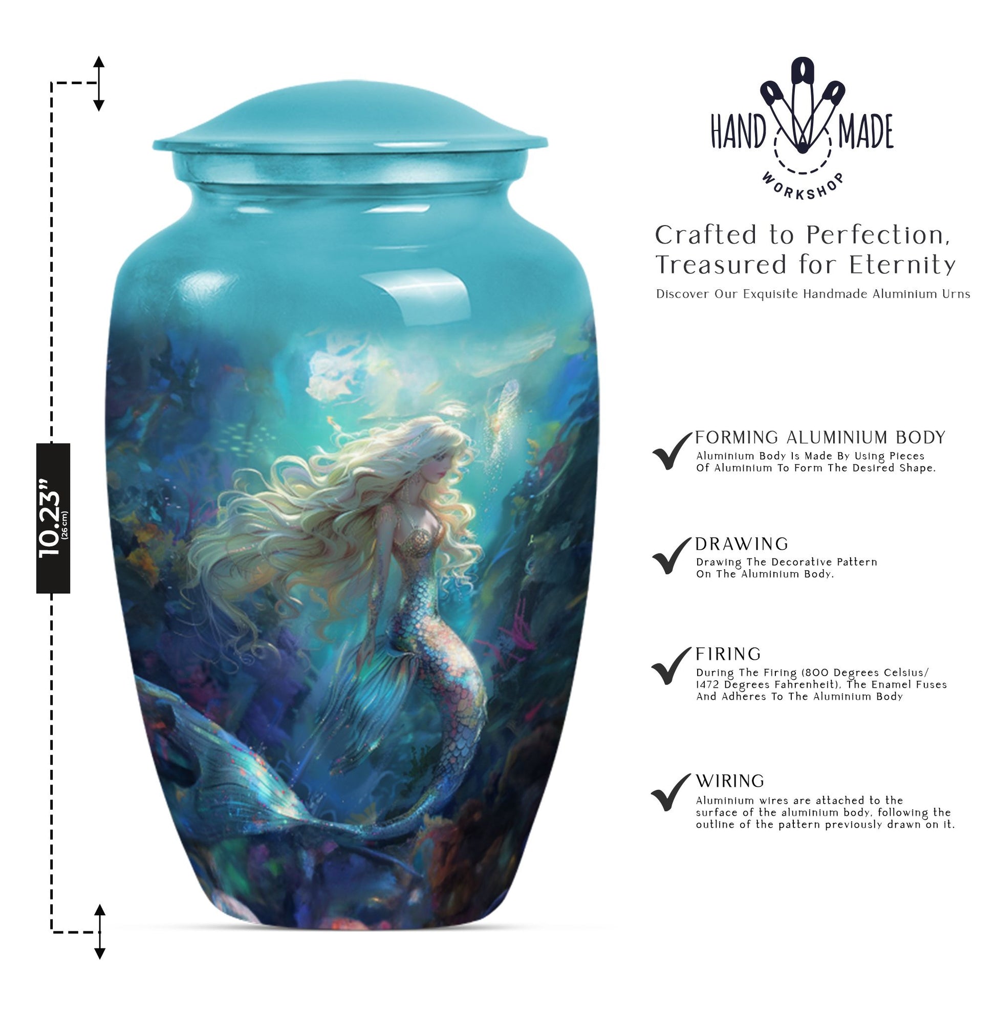  funeral urn with butterfly design,