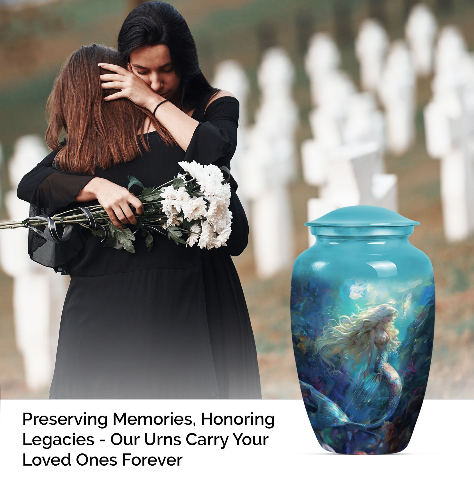  funeral urn with butterfly design,