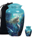  funeral urn with butterfly design,