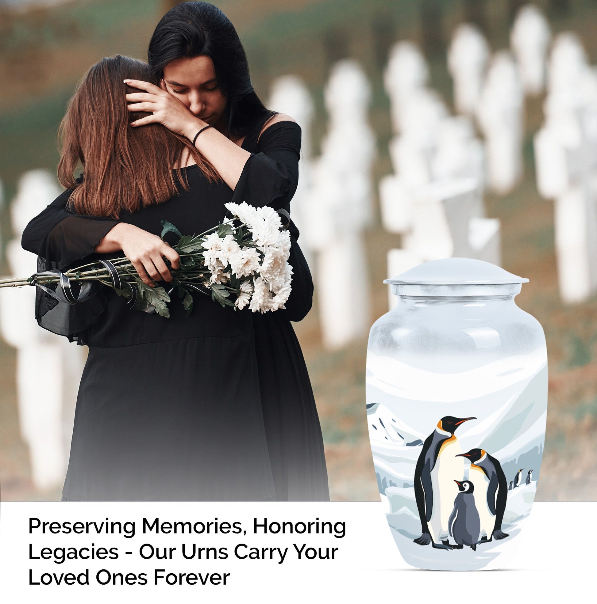  penguin urn for ashes,