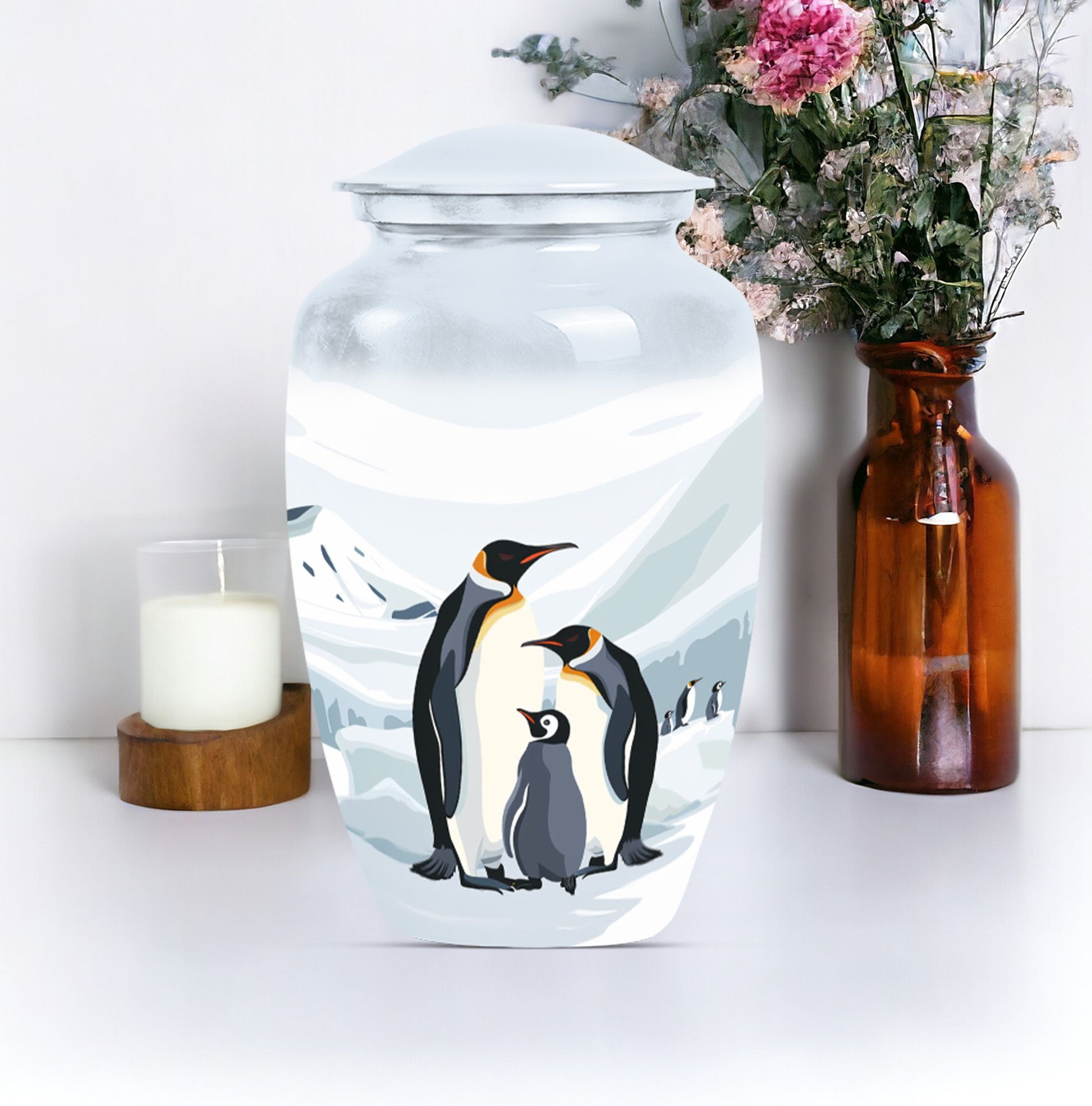  penguin urn for ashes,