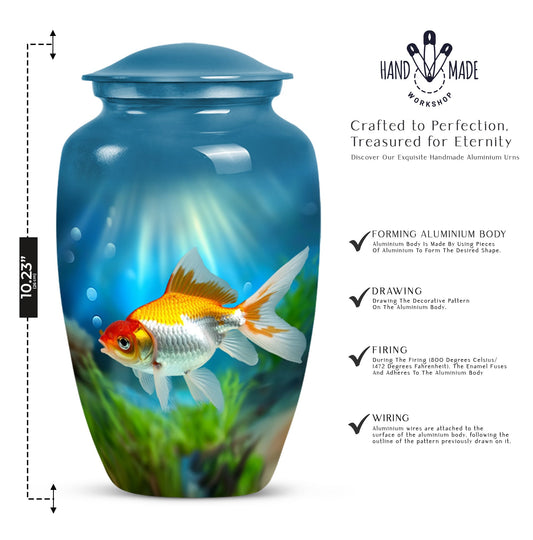 10-inch goldfish urn