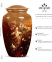  gold fish urn for cremation ashes 