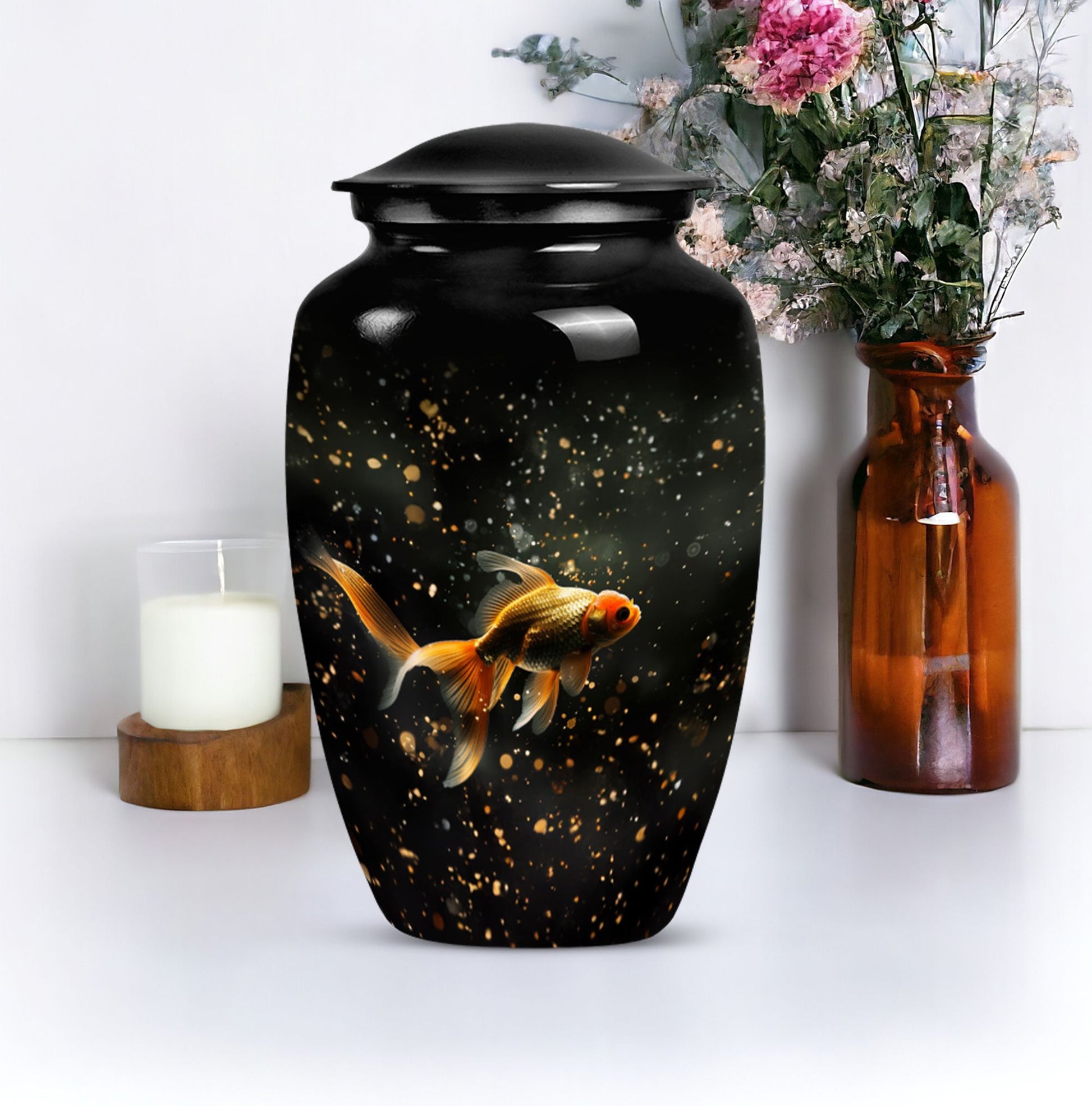 Gold fish Urn