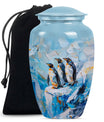 uneral cremation urn with butterfly theme