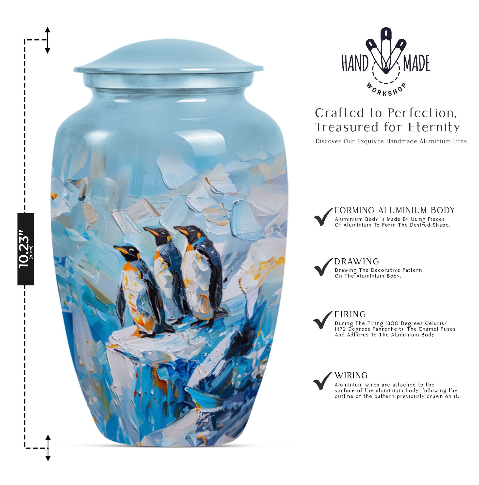 uneral cremation urn with butterfly theme