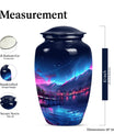 10 inch classic Northern Lights memorial urn for men.