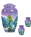 Arora borealis 10-inch classic urn for mother's ashes.