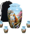 Classic 10-inch fox urn, a funeral cremation urn for women