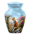 Classic 10-inch fox urn, a funeral cremation urn for women