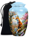 Classic 10-inch fox urn, a funeral cremation urn for women