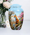 Classic 10-inch fox urn, a funeral cremation urn for women