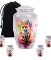 10-inch classic fox urn, butterfly themed