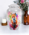 10-inch classic fox urn, butterfly themed