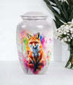 10-inch classic fox urn, butterfly themed