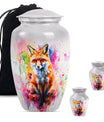 10-inch classic fox urn, butterfly themed