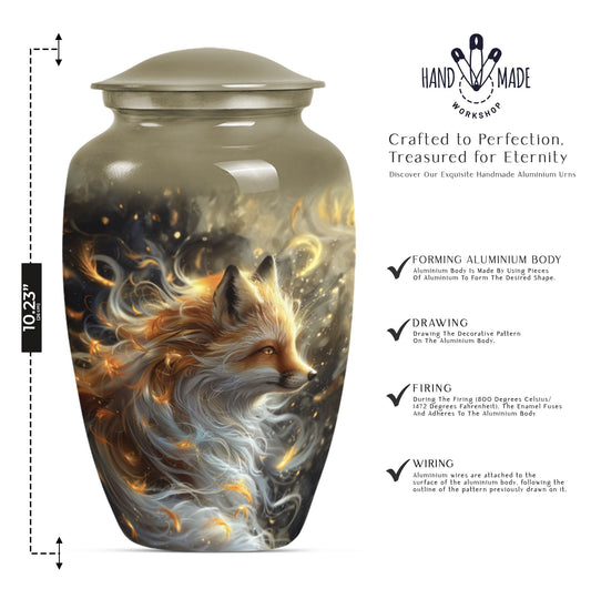 classic fox urn for human ashes