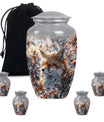  Fox Urn with Butterfly Theme for Adult Human Ashes