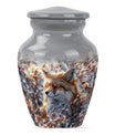  Fox Urn with Butterfly Theme for Adult Human Ashes