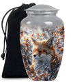  Fox Urn with Butterfly Theme for Adult Human Ashes