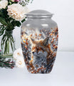  Fox Urn with Butterfly Theme for Adult Human Ashes