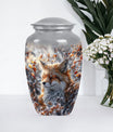  Fox Urn with Butterfly Theme for Adult Human Ashes