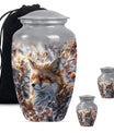  Fox Urn with Butterfly Theme for Adult Human Ashes