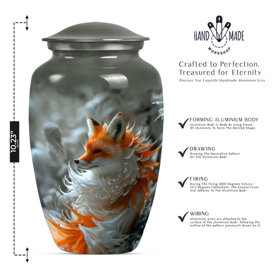 Classic 10 inch Fox Urn, Butterfly themed,