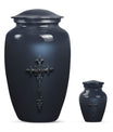 Cross Theme Large Urn With 1 Keepsake Urn