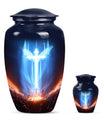 Cross Theme Large Urn With 1 Keepsake Urn