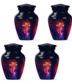 10-inch Classic Cross Urn in Aurora Borealis