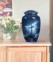 gramophone styled cross urn for male cremation