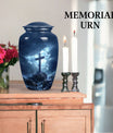 gramophone styled cross urn for male cremation